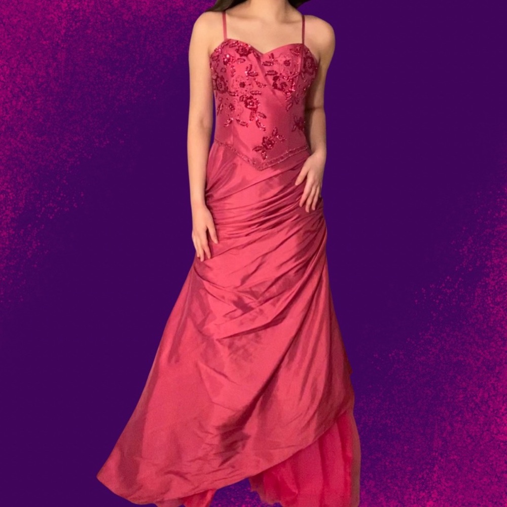 Pink Full Length Formal Dress